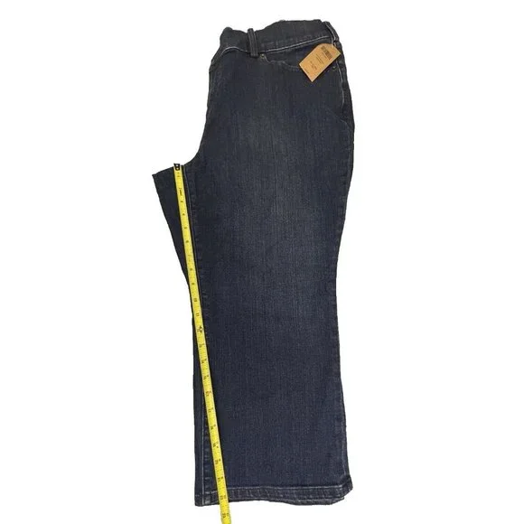 Duluth Women's Plus Daily Denim Capris Cropped Jeans Size 18W Cotton Blend - Picture 9 of 14